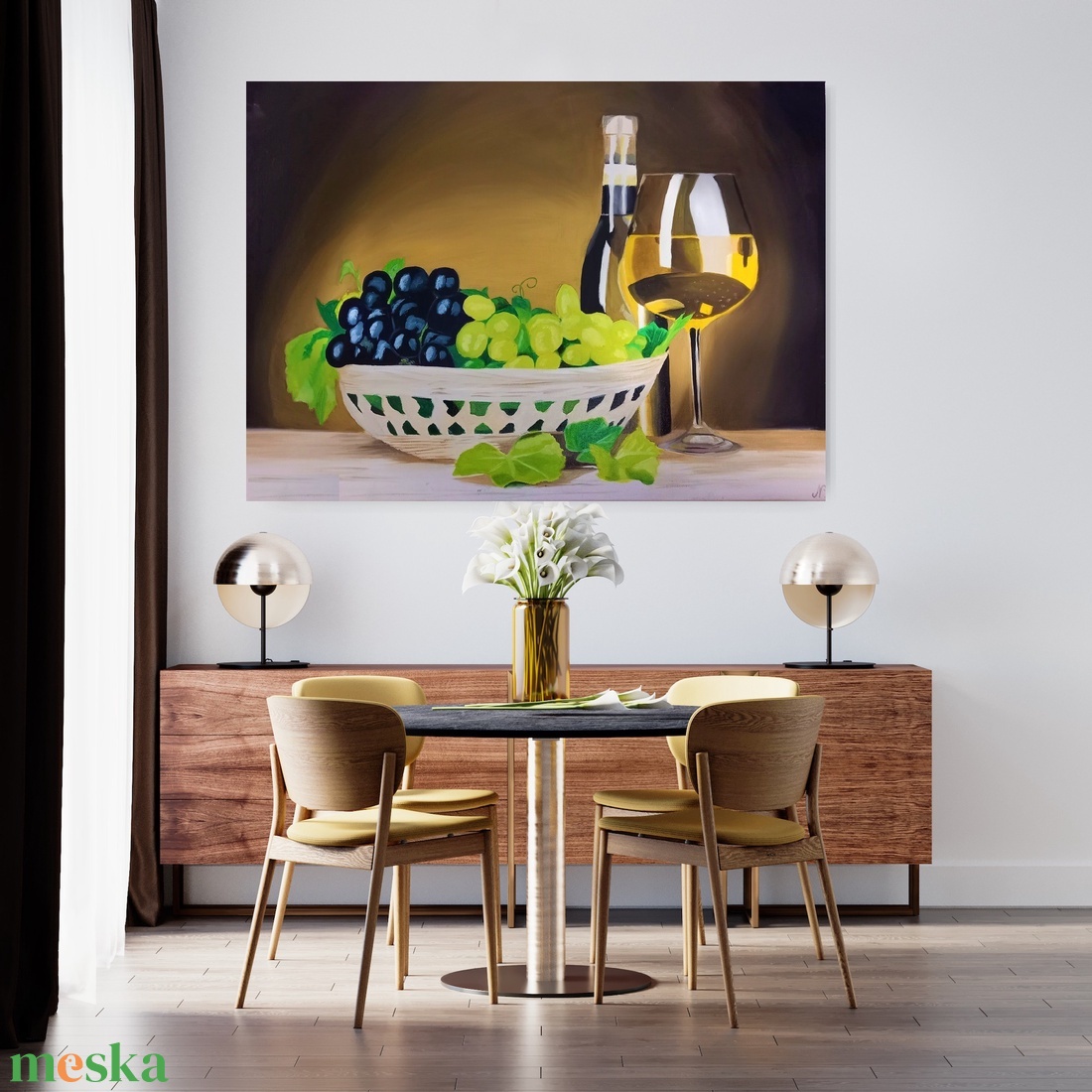 Bor csendélet festmény - művészet - festmény - olajfestmény - Meska.hu