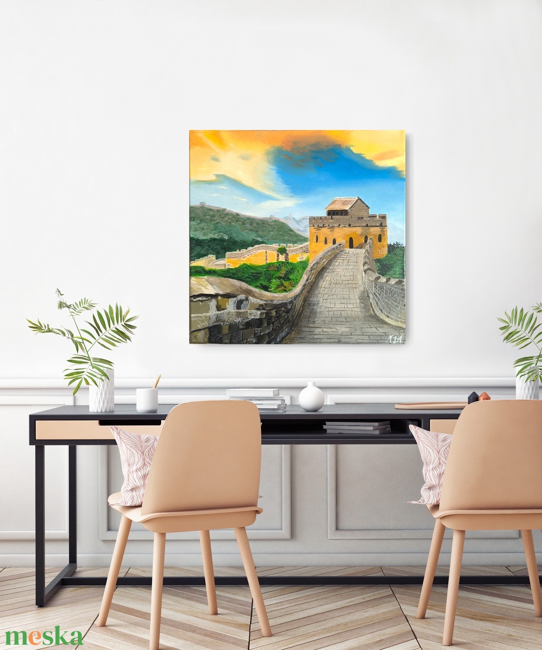 Kínai Nagy Fal festmény - művészet - festmény - akril - Meska.hu