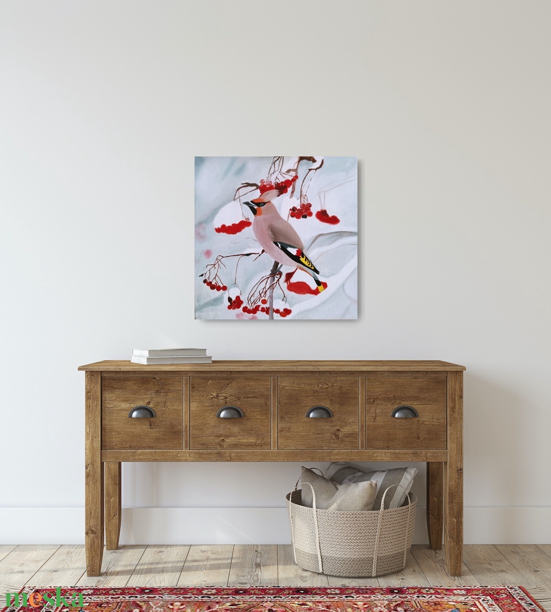 Csonttollú madár festmény - művészet - festmény - festmény vegyes technika - Meska.hu