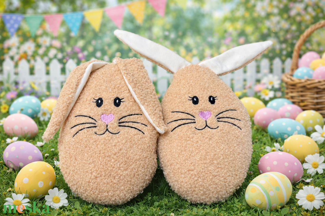 Húsvéti nyuszi párna  - ünnepi díszek, dekorációk - húsvéti díszek és dekorációk - húsvéti tojás, hímestojás - Meska.hu