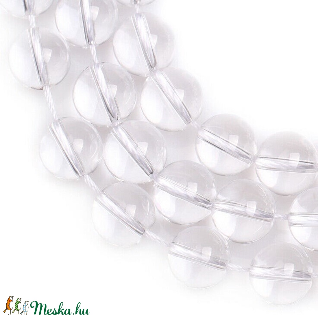 Üveggyöngy átlátszó 10mm #1341 - gyöngy, ékszerkellék - üveggyöngy - Meska.hu Üveggyöngy átlátszó 10mm #1341 - gyöngy, ékszerkellék - üveggyöngy - Meska.hu