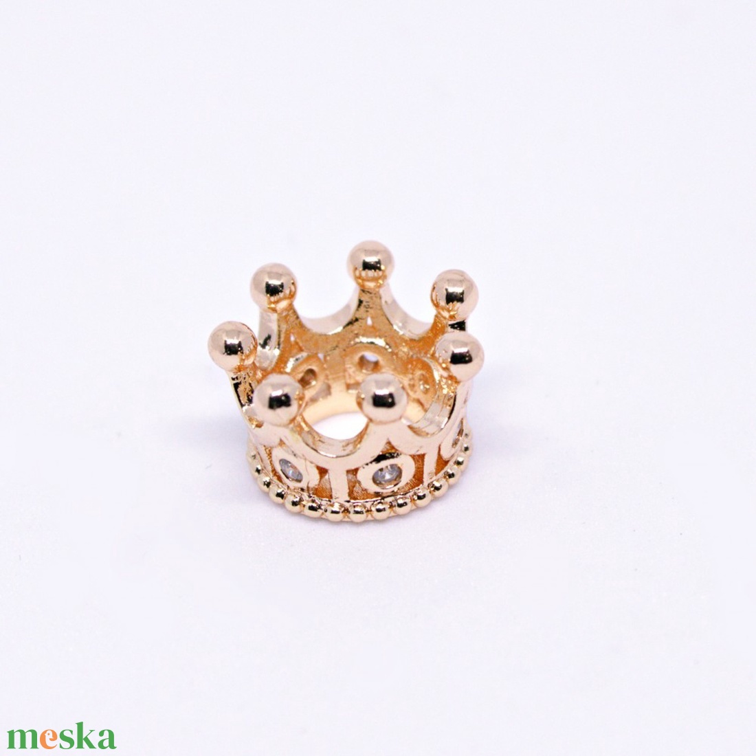 Réz korona köztes réz szín 7x9mm #764 - gyöngy, ékszerkellék - fém köztesek - Meska.hu Réz korona köztes réz szín 7x9mm #764 - gyöngy, ékszerkellék - fém köztesek - Meska.hu