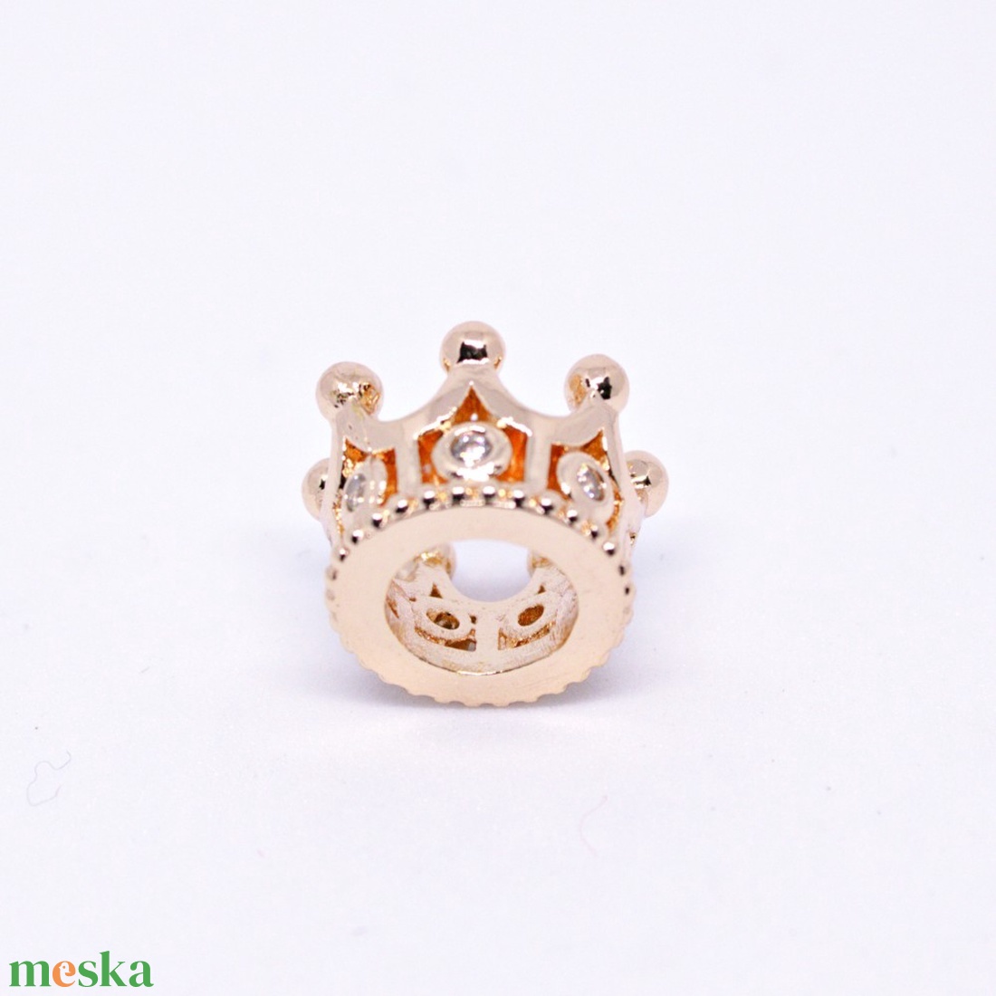 Réz korona köztes réz szín 7x9mm #764 - gyöngy, ékszerkellék - fém köztesek - Meska.hu Réz korona köztes réz szín 7x9mm #764 - gyöngy, ékszerkellék - fém köztesek - Meska.hu
