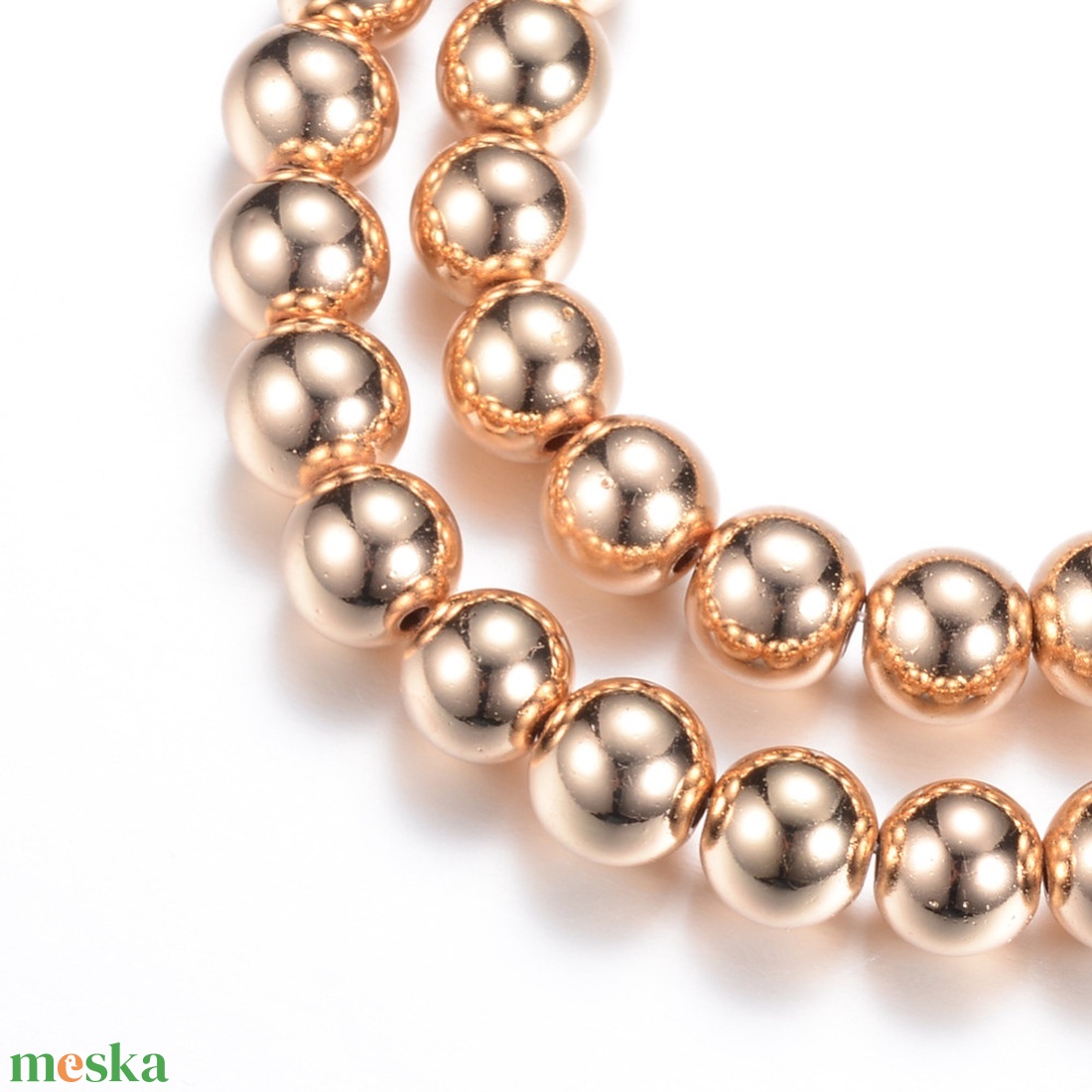 Hematit gyöngy arany 6mm #2348 - gyöngy, ékszerkellék - féldrágakő - Meska.hu Hematit gyöngy arany 6mm #2348 - gyöngy, ékszerkellék - féldrágakő - Meska.hu