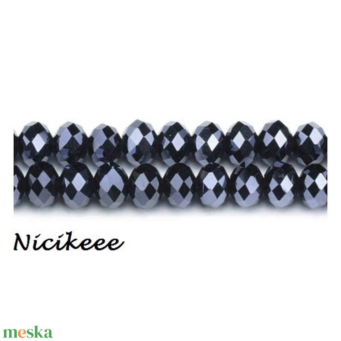 Cseh csiszolt üveggyöngy fánk 4,5x3,5mm #1163 - gyöngy, ékszerkellék - üveggyöngy - Meska.hu Cseh csiszolt üveggyöngy fánk 4,5x3,5mm #1163 - gyöngy, ékszerkellék - üveggyöngy - Meska.hu