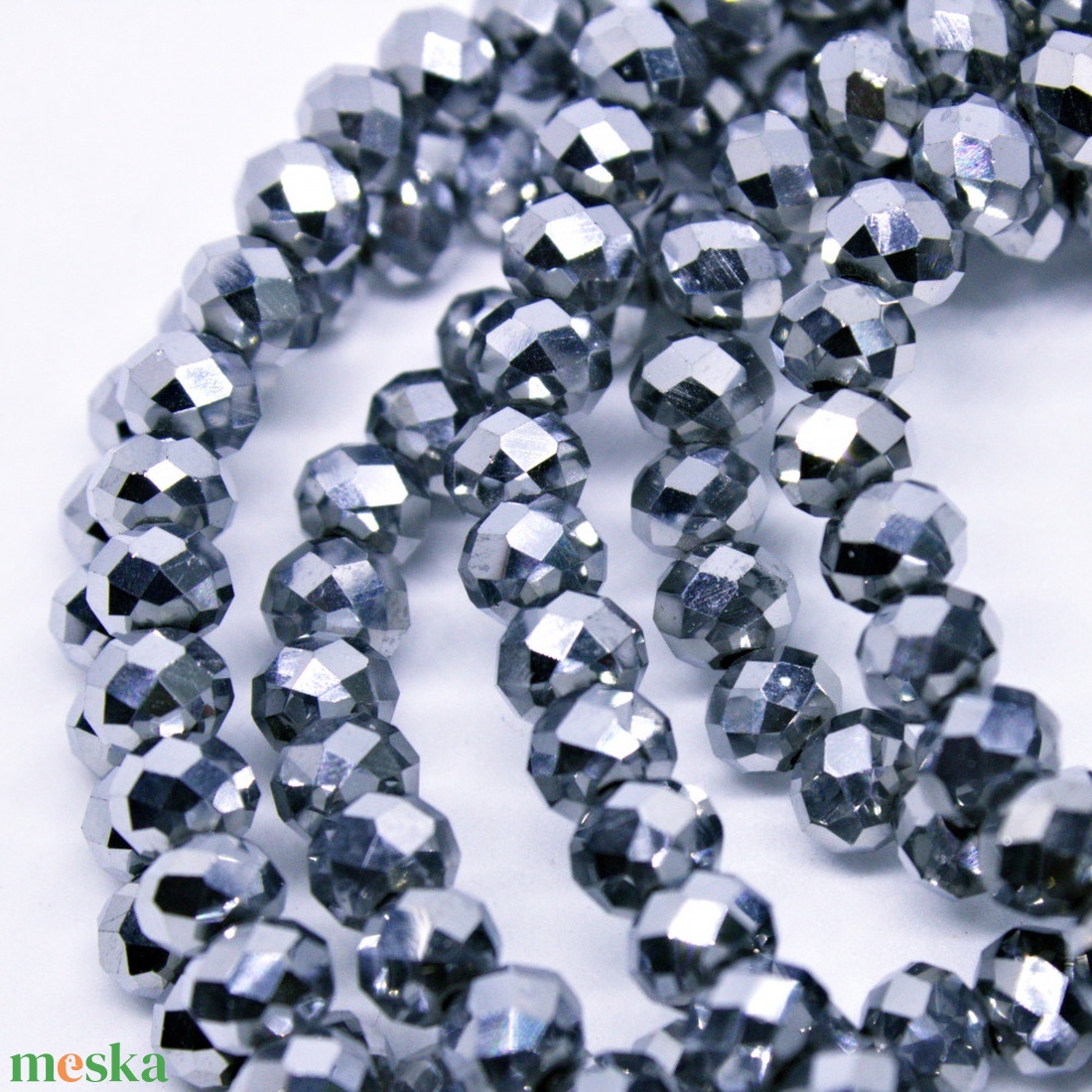 Cseh csiszolt üveggyöngy fánk 6x4mm #2155 - gyöngy, ékszerkellék - üveggyöngy - Meska.hu Cseh csiszolt üveggyöngy fánk 6x4mm #2155 - gyöngy, ékszerkellék - üveggyöngy - Meska.hu