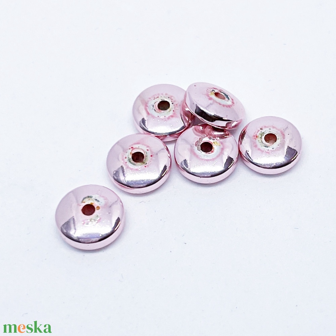 Hematit köztes rózsaszín 8,5x3,5mm #2237 - gyöngy, ékszerkellék - egyéb alkatrész - Meska.hu Hematit köztes rózsaszín 8,5x3,5mm #2237 - gyöngy, ékszerkellék - egyéb alkatrész - Meska.hu