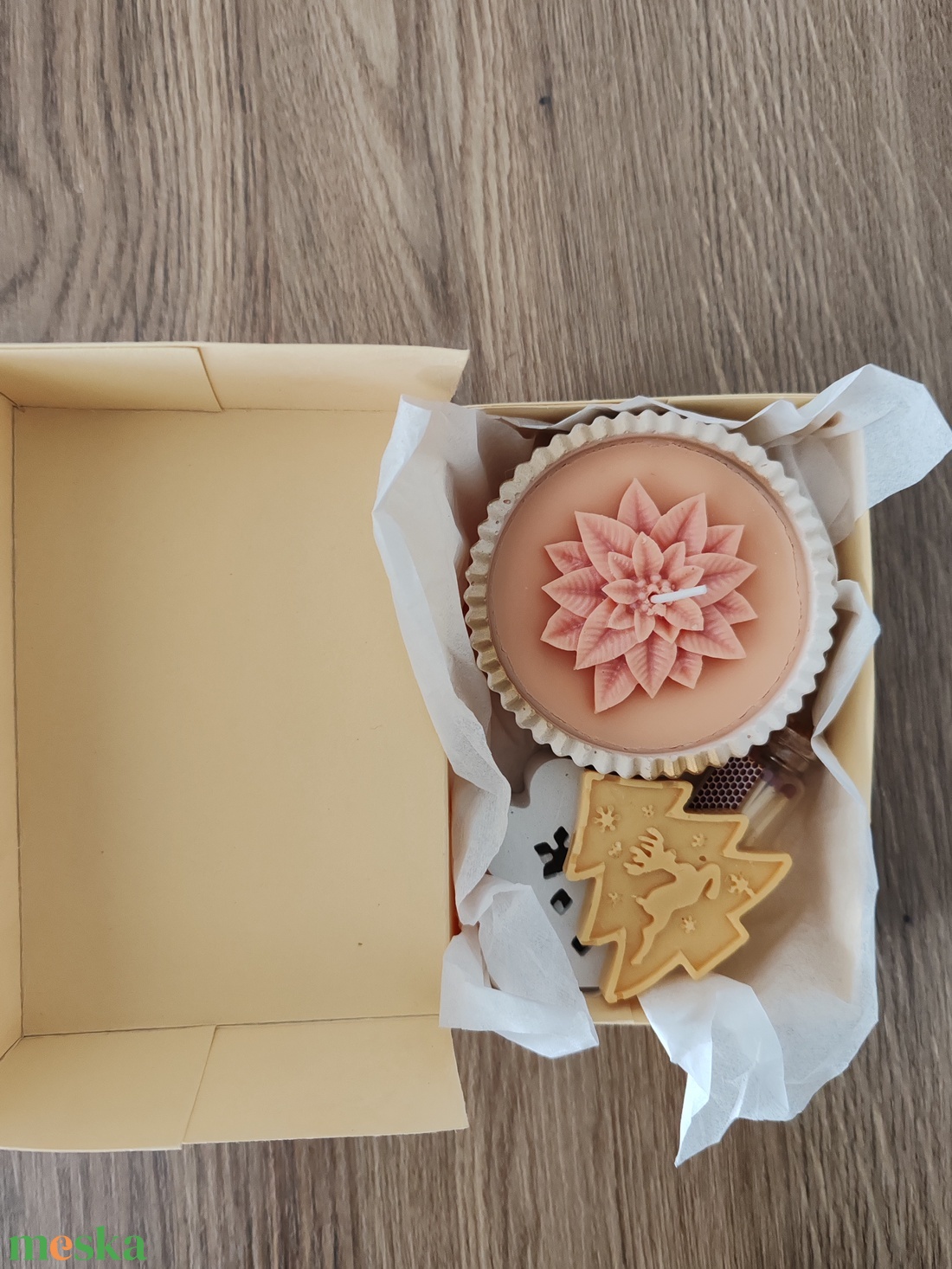 Szójaviaszból gyertya box karácsony - esküvő - dekoráció - gyertya & gyertyatartó - Meska.hu