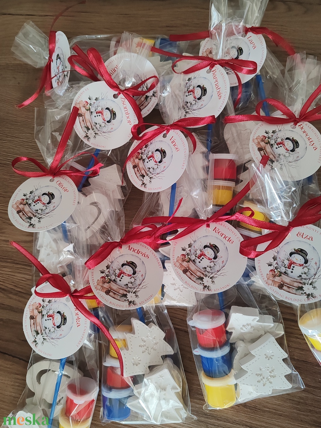 Karácsonyi gipsz kifestő  - diy (csináld magad) - egységcsomag - Meska.hu