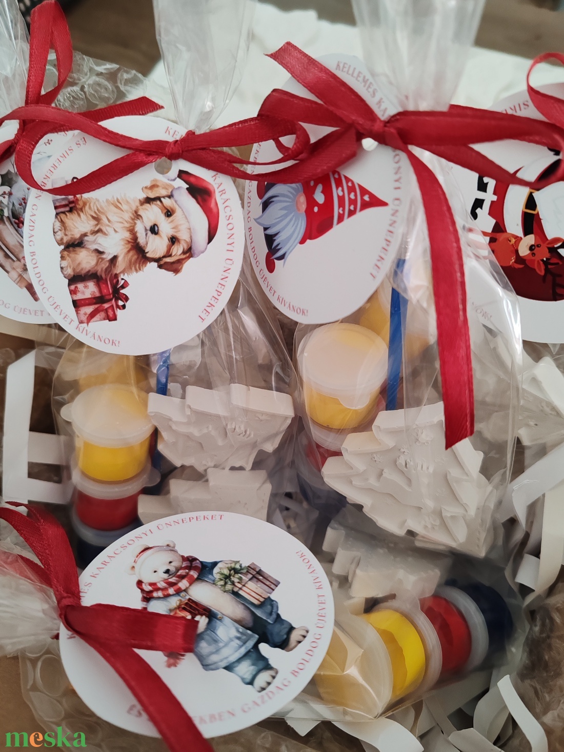 Karácsonyi gipsz kifestő  - diy (csináld magad) - egységcsomag - Meska.hu