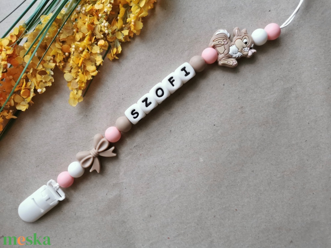 Cumilánc névvel - Toppancs nyuszi figurával - játék & sport - Meska.hu