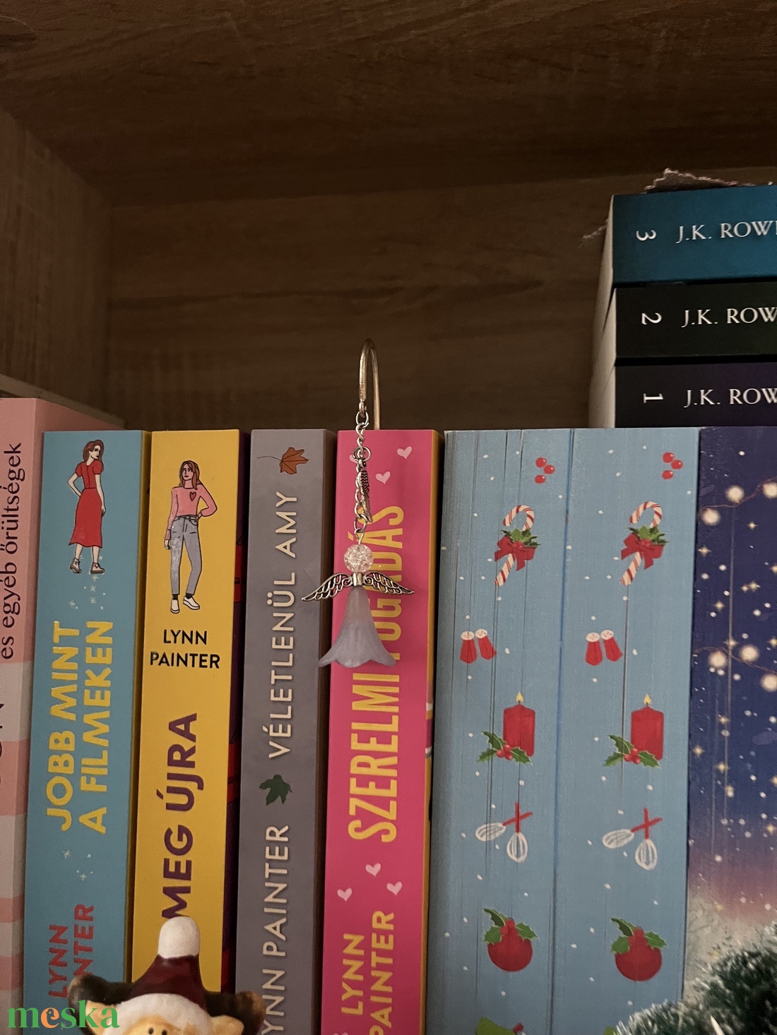 Angyalkás könyvjelző - könyv & zene - könyvjelző - Meska.hu