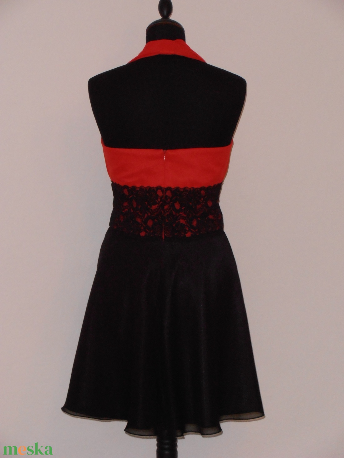 Csipkés alkalmiruha két színben - diy (csináld magad) - szabásminta, útmutató - Meska.hu