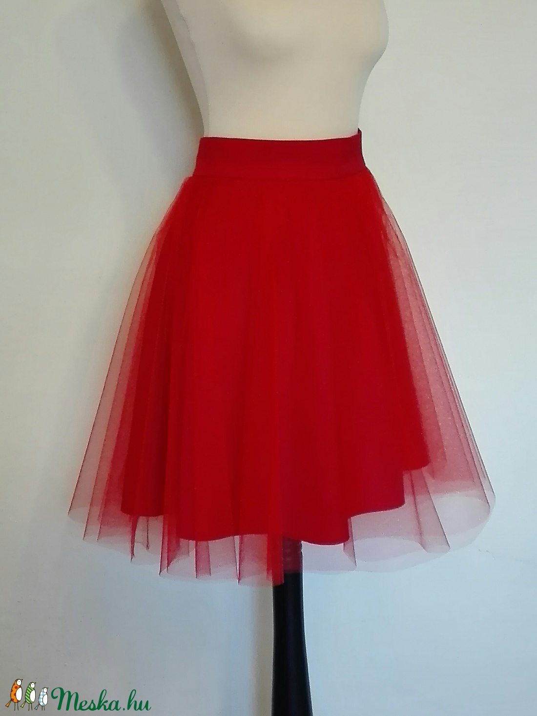 Piros tüll szoknya -  - Meska.hu