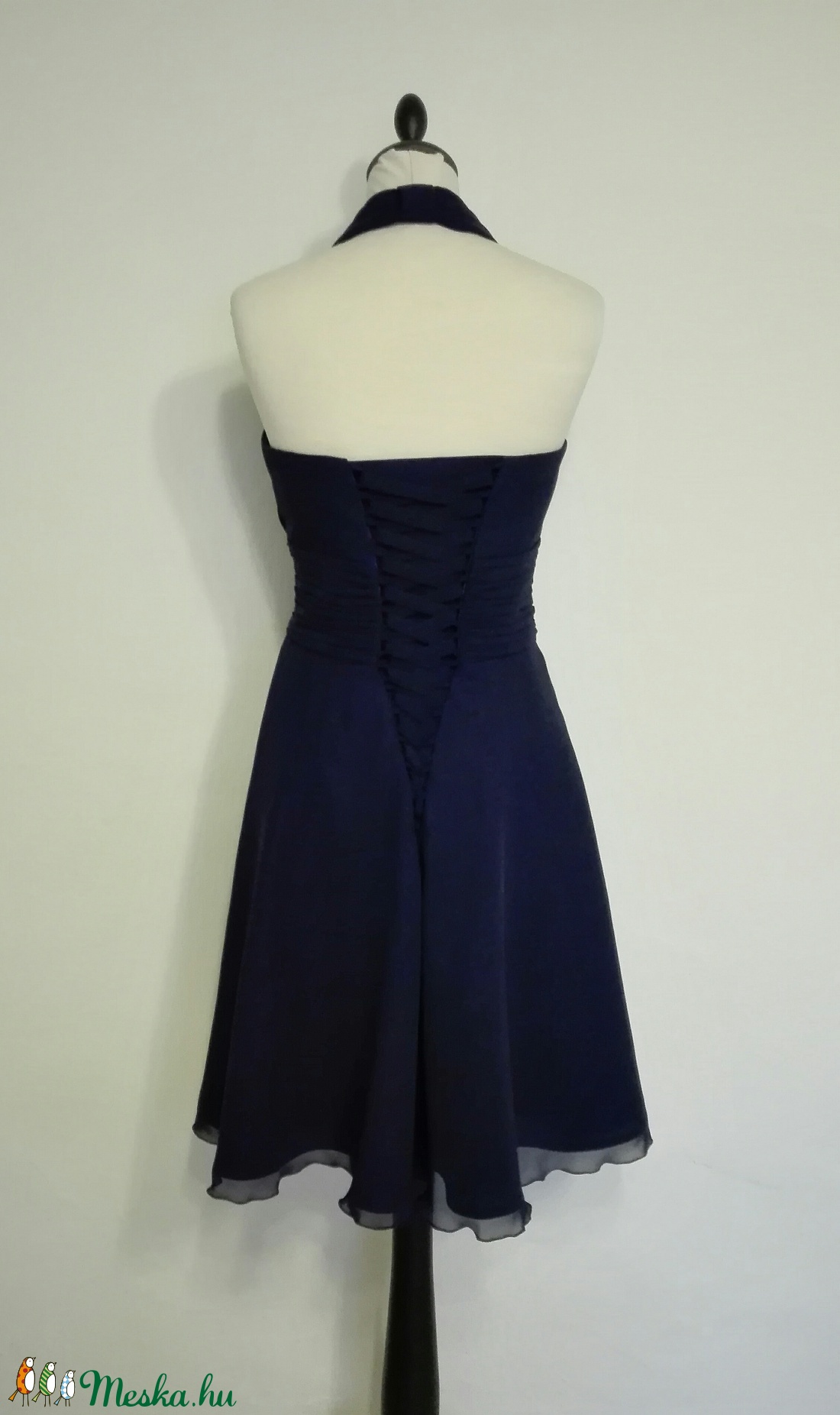 Sötétkék színű alkalmi ruha -  - Meska.hu
