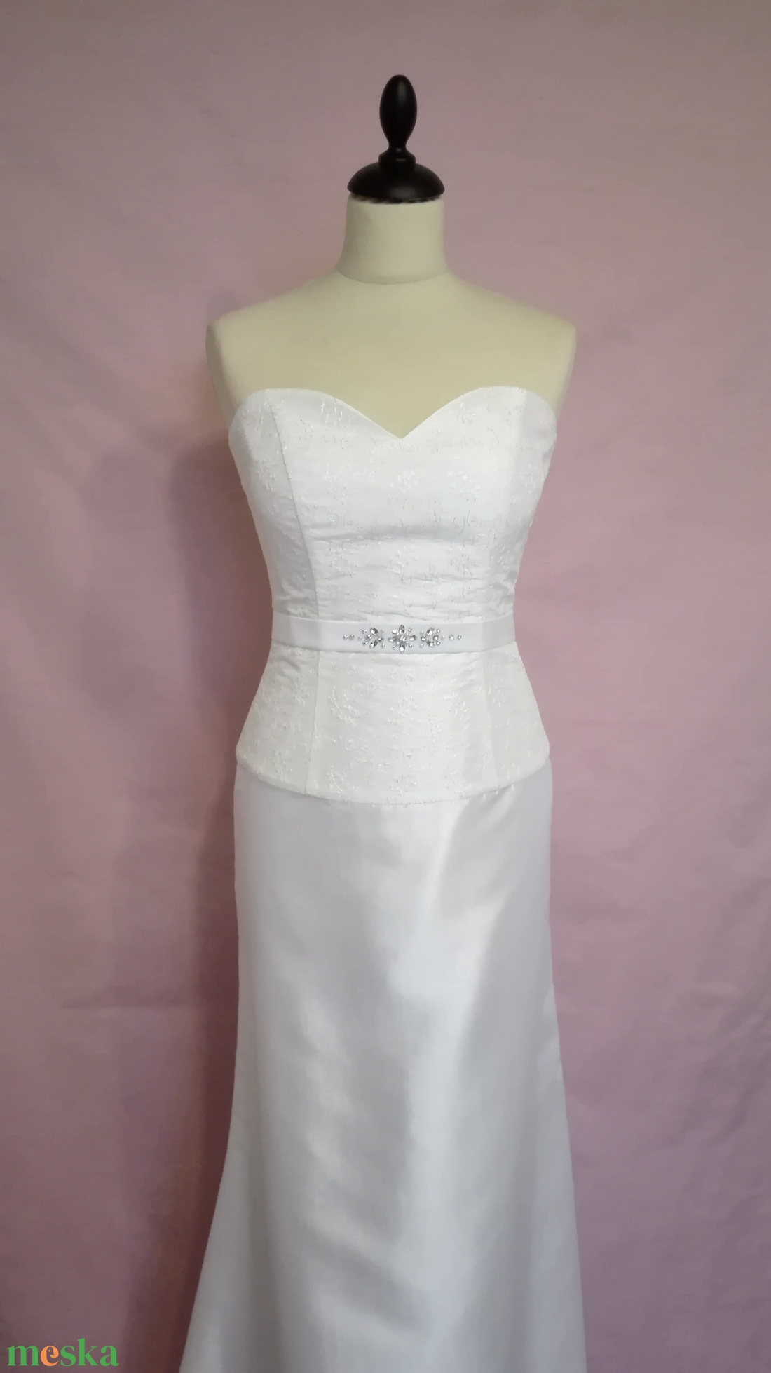 Strasszköves menyasszonyi ruha -  - Meska.hu