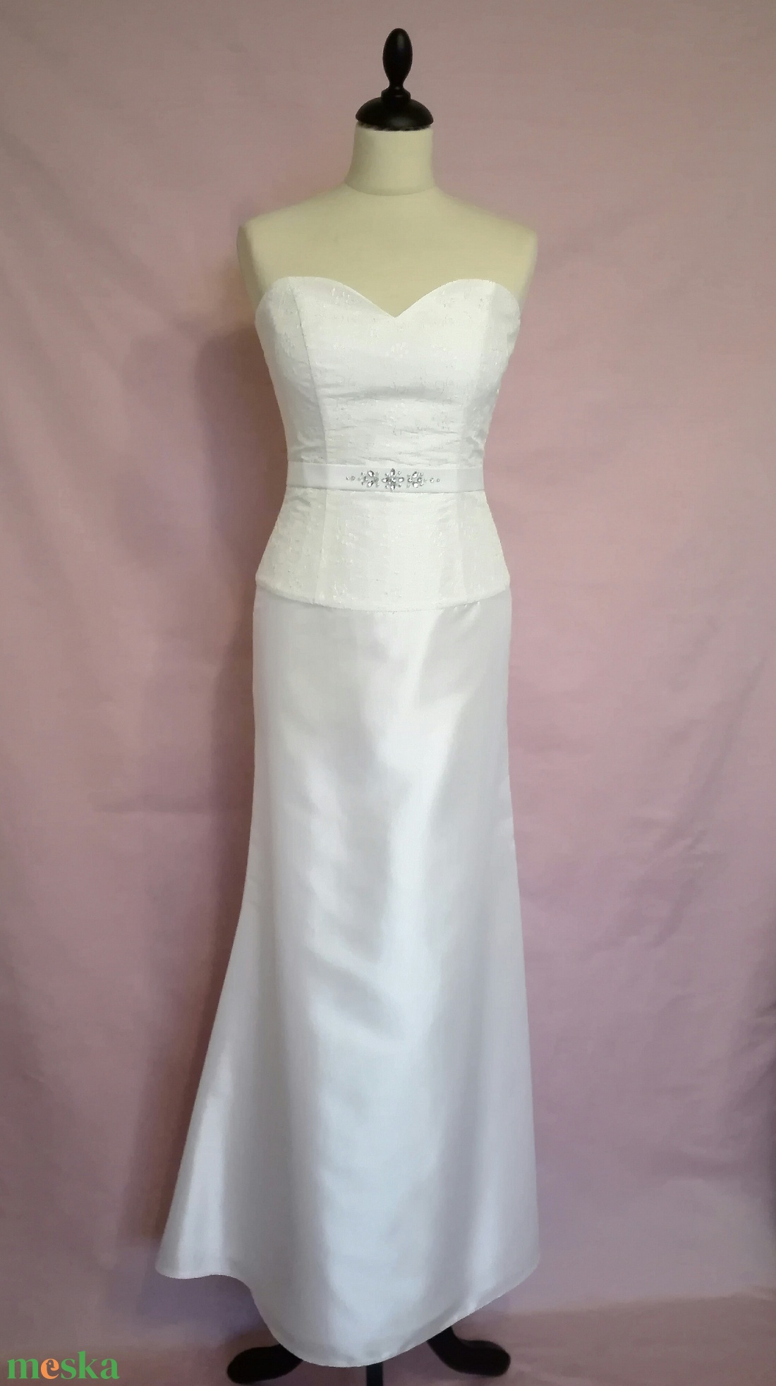 Strasszköves menyasszonyi ruha -  - Meska.hu