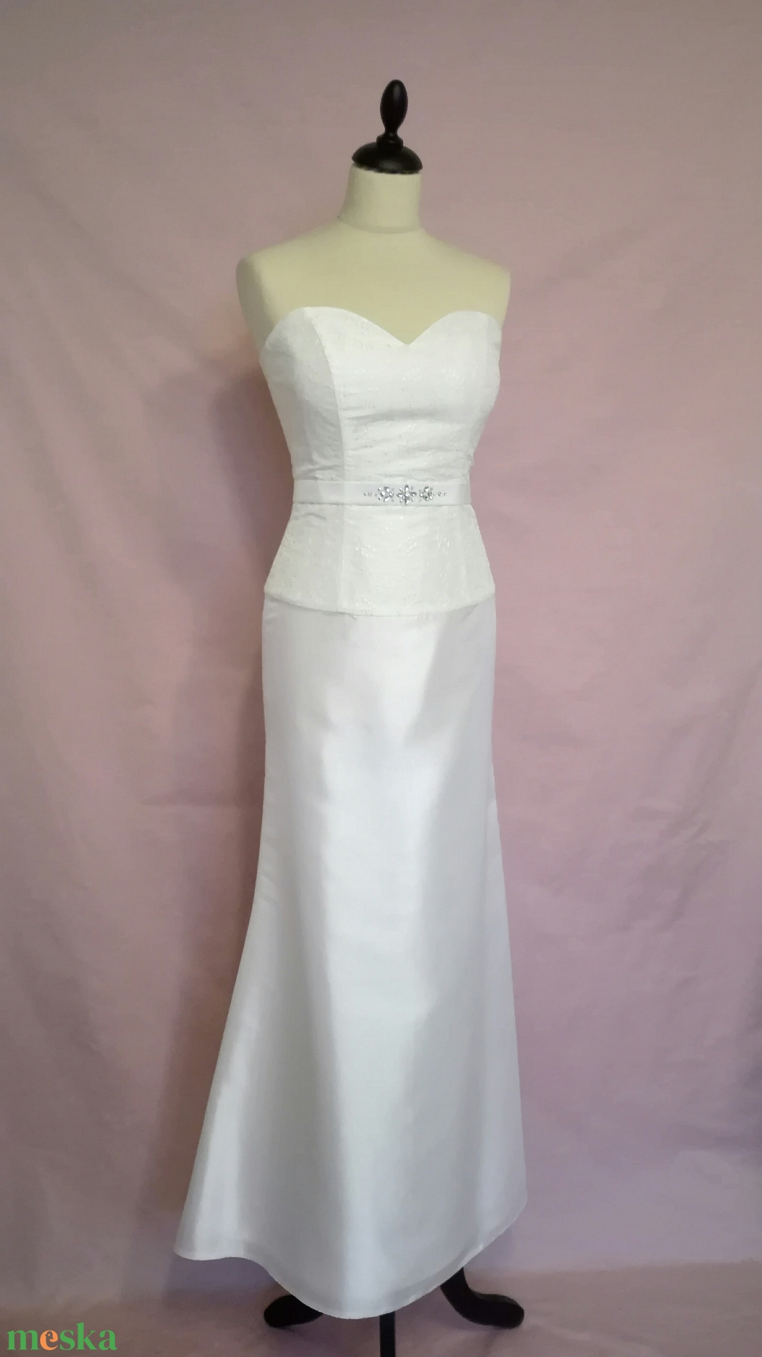 Strasszköves menyasszonyi ruha -  - Meska.hu