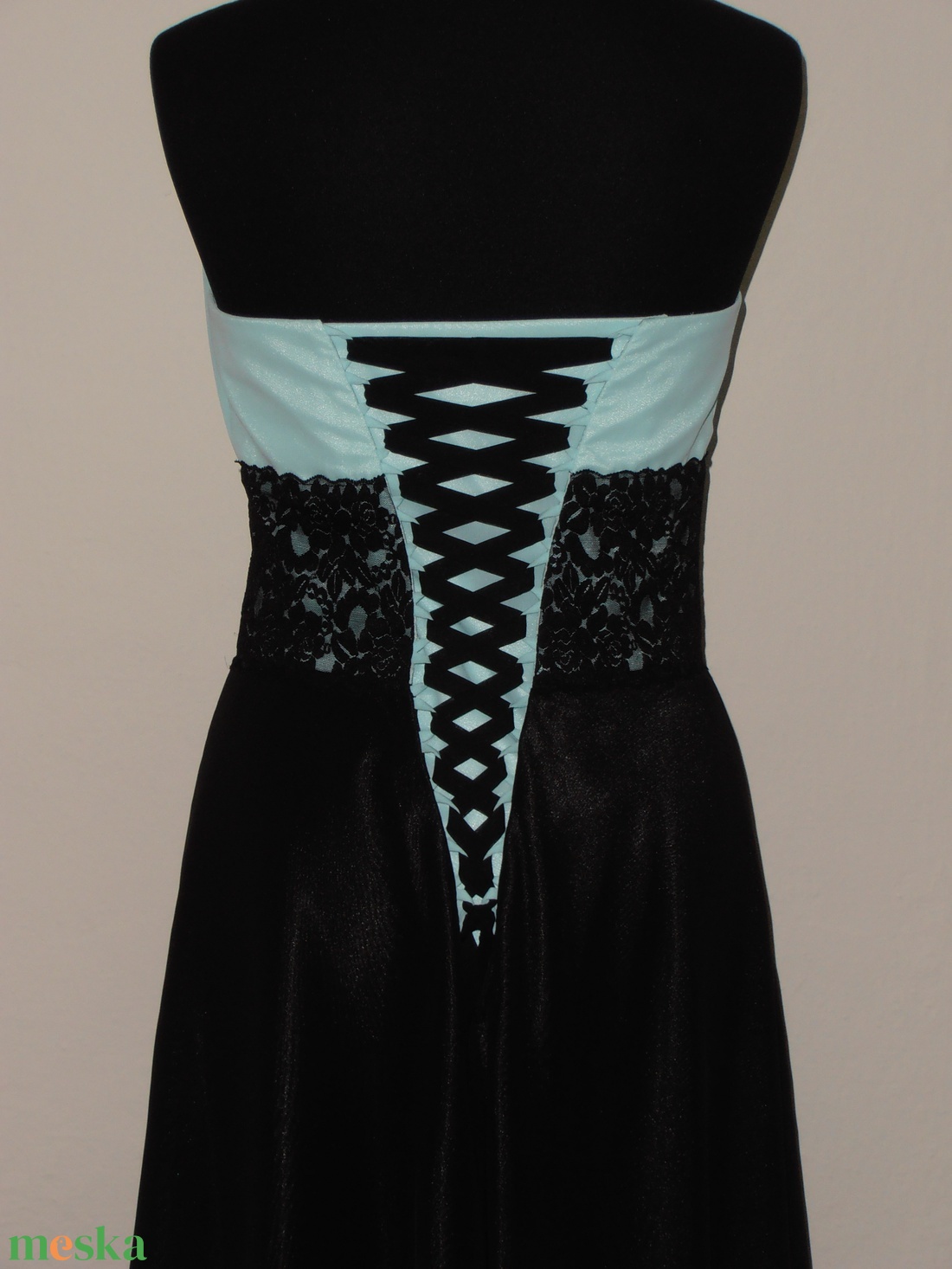 Csipkés alkalmiruha két színben - diy (csináld magad) - szabásminta, útmutató - Meska.hu