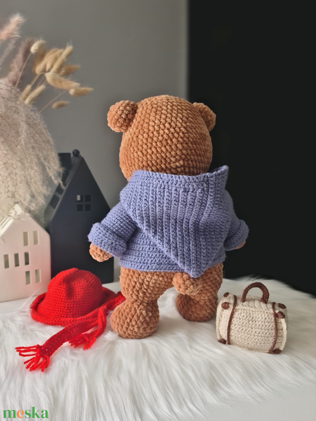 Horgolt Paddington maci ajándék pamut bőrönddel! - játék & sport - plüssállat & játékfigura - plüss mesefigurák - Meska.hu Horgolt Paddington maci ajándék pamut bőrönddel! - játék & sport - plüssállat & játékfigura - plüss mesefigurák - Meska.hu