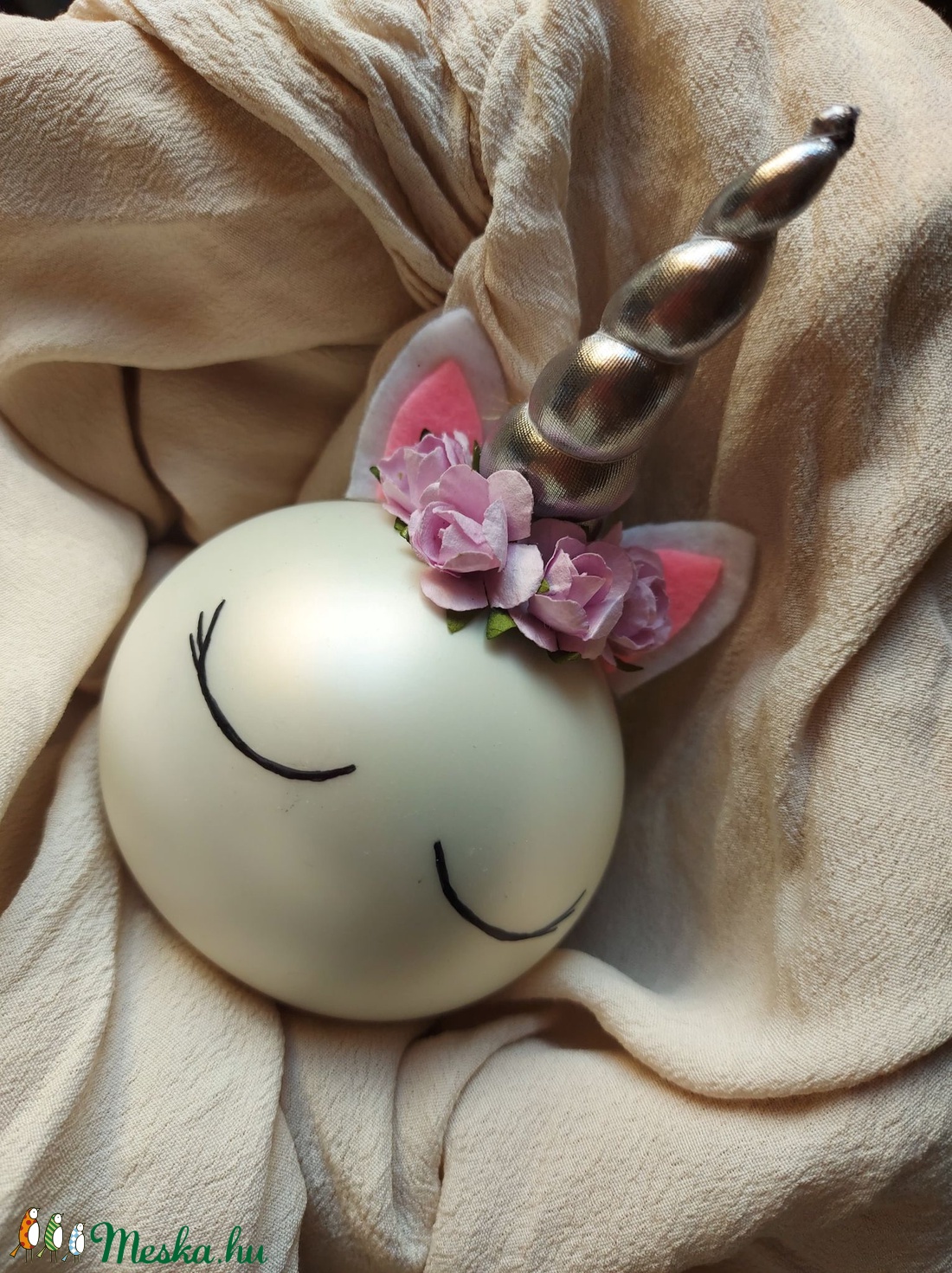 Unikornisos karácsonyfadísz - karácsony - karácsonyi lakásdekoráció - Meska.hu