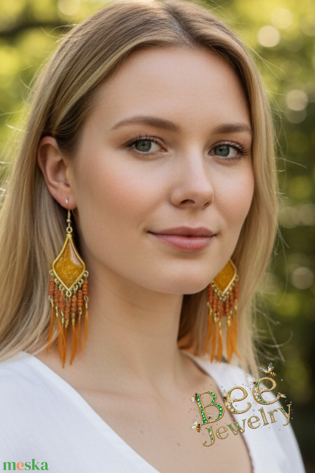 Nyári laza �boho stilusú fülbevaló - ékszer - fülbevaló - lógó fülbevaló - Meska.hu