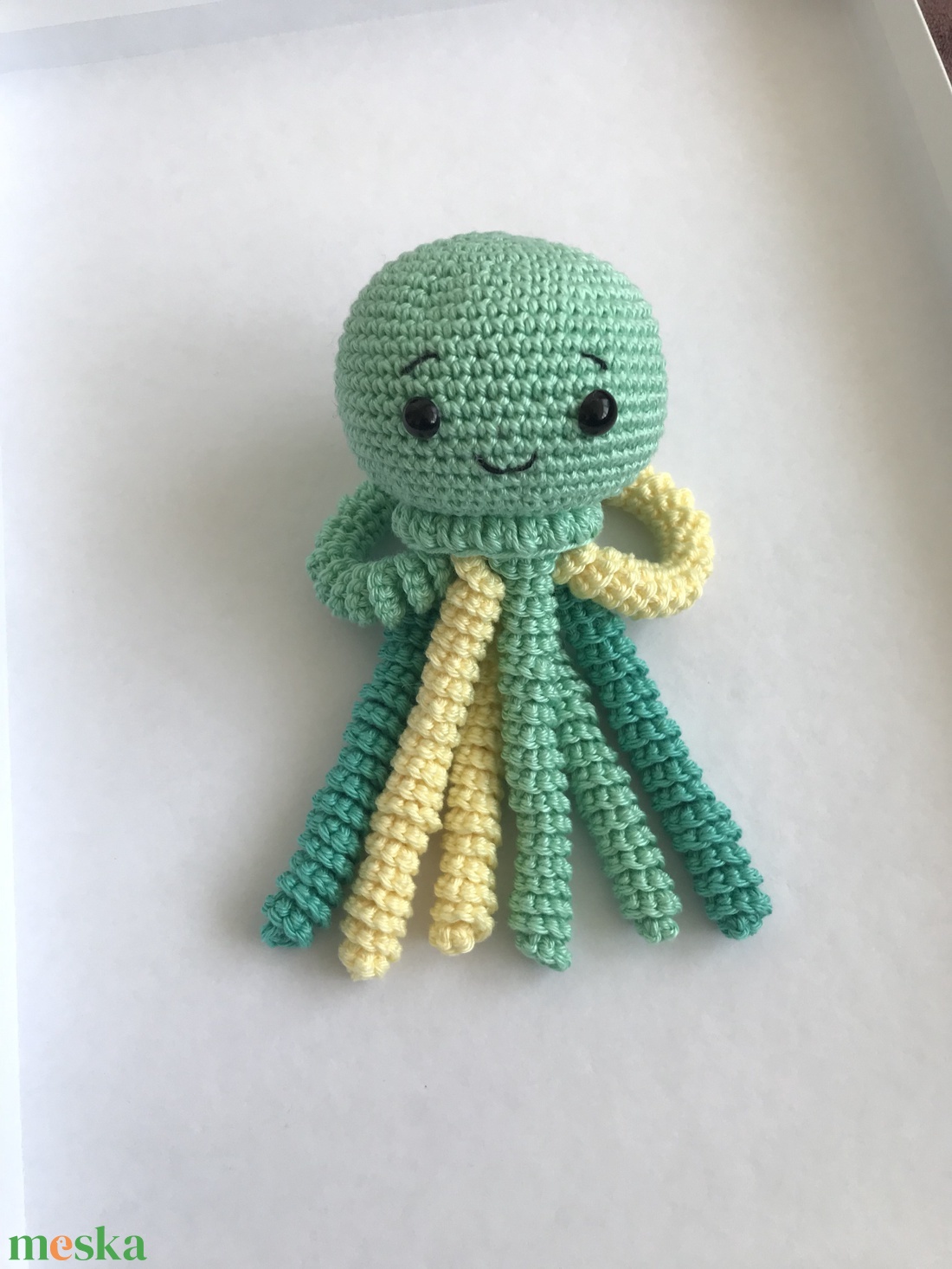 horgolt polip - játék & sport - plüssállat & játékfigura - polip - Meska.hu