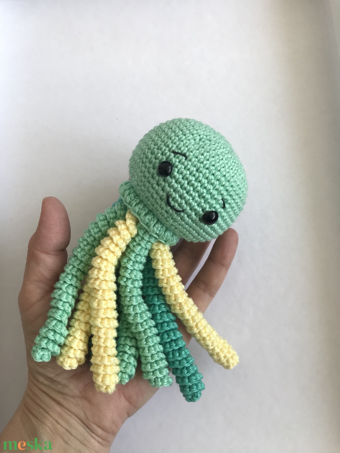 horgolt polip - játék & sport - plüssállat & játékfigura - polip - Meska.hu