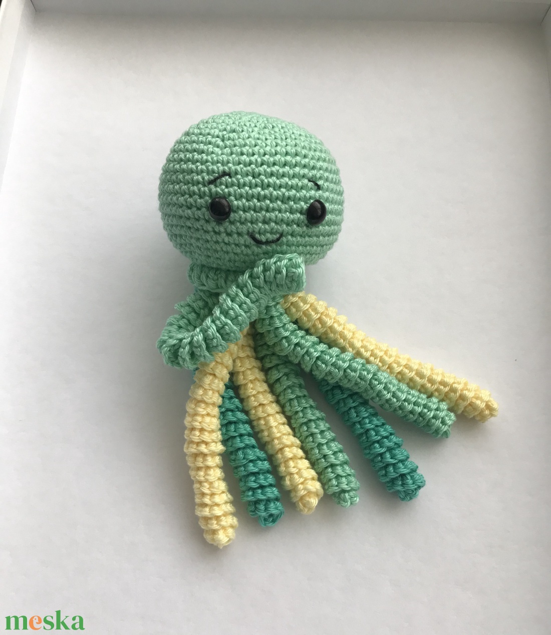 horgolt polip - játék & sport - plüssállat & játékfigura - polip - Meska.hu
