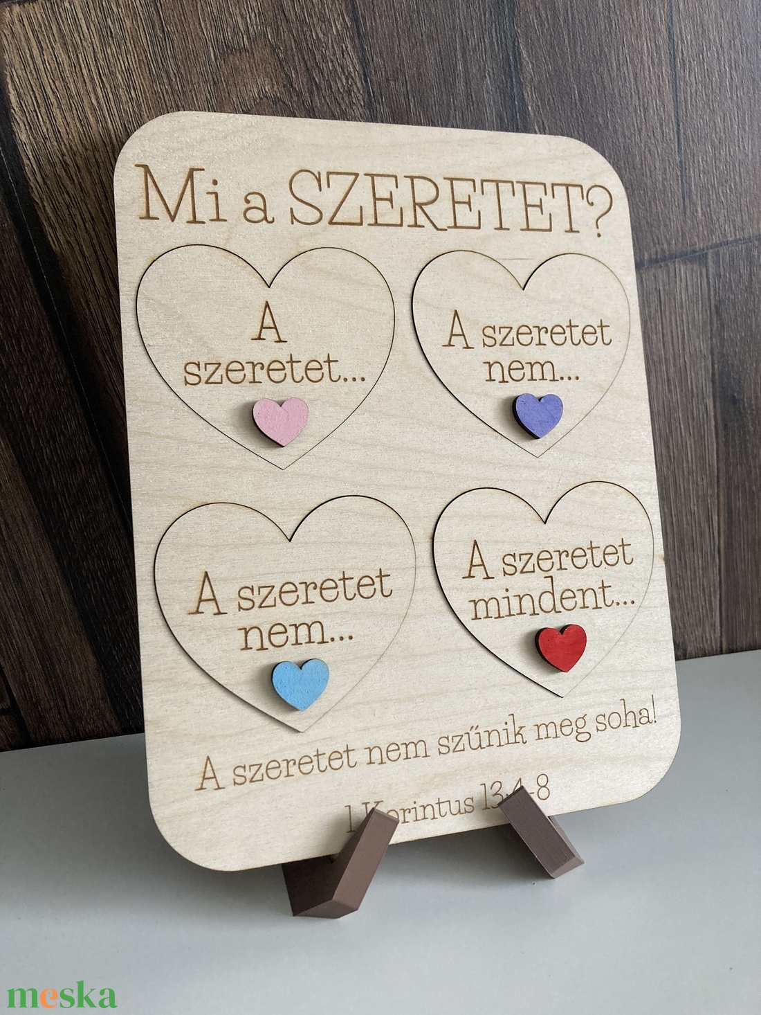 Mi a szeretet? Bibliai idézetes fa dekoráció - játék & sport - puzzle - kirakó, kocka kirakó - Meska.hu Mi a szeretet? Bibliai idézetes fa dekoráció - játék & sport - puzzle - kirakó, kocka kirakó - Meska.hu