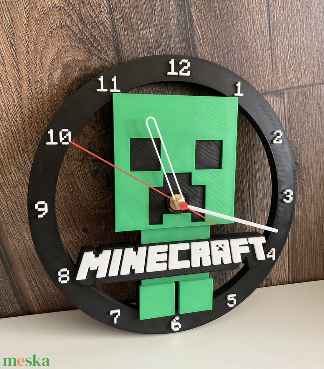 Minecraft falióra - otthon & életmód - dekoráció - fali és függő dekoráció - falióra & óra - Meska.hu Minecraft falióra - otthon & életmód - dekoráció - fali és függő dekoráció - falióra & óra - Meska.hu
