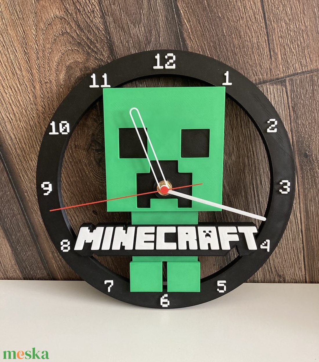 Minecraft falióra - otthon & életmód - dekoráció - fali és függő dekoráció - falióra & óra - Meska.hu Minecraft falióra - otthon & életmód - dekoráció - fali és függő dekoráció - falióra & óra - Meska.hu