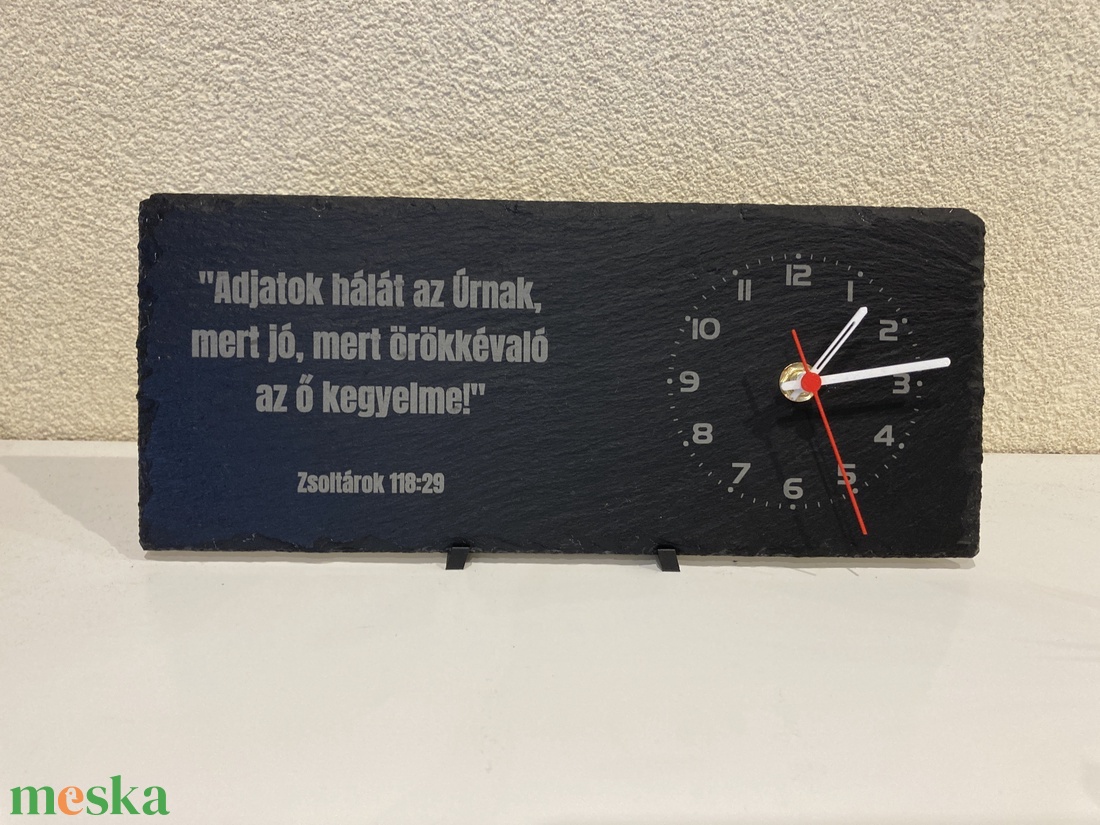 Palakő asztali óra - esküvő - dekoráció - asztaldísz - Meska.hu Palakő asztali óra - esküvő - dekoráció - asztaldísz - Meska.hu