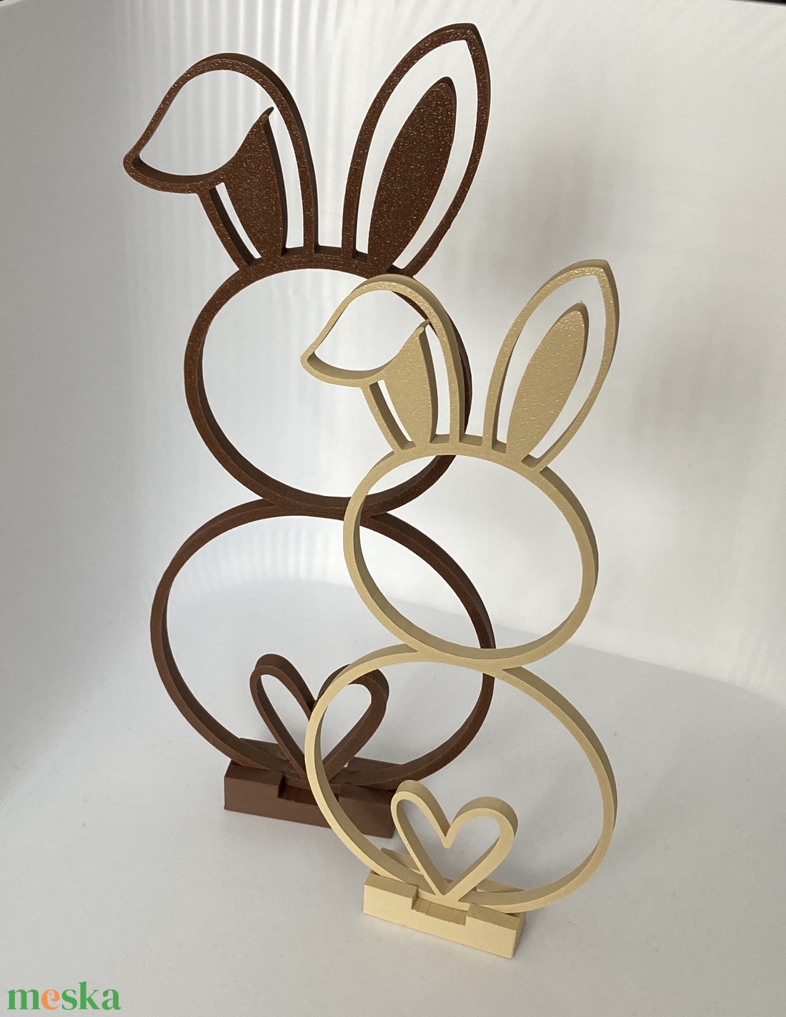 Húsvéti nyuszi dekor � modern nyúl dísz � tavaszi asztaldísz � húsvéti ajándék � 3D nyuszi figura - ünnepi díszek, dekorációk - húsvéti díszek és dekorációk - húsvéti ablakdíszek - Meska.hu