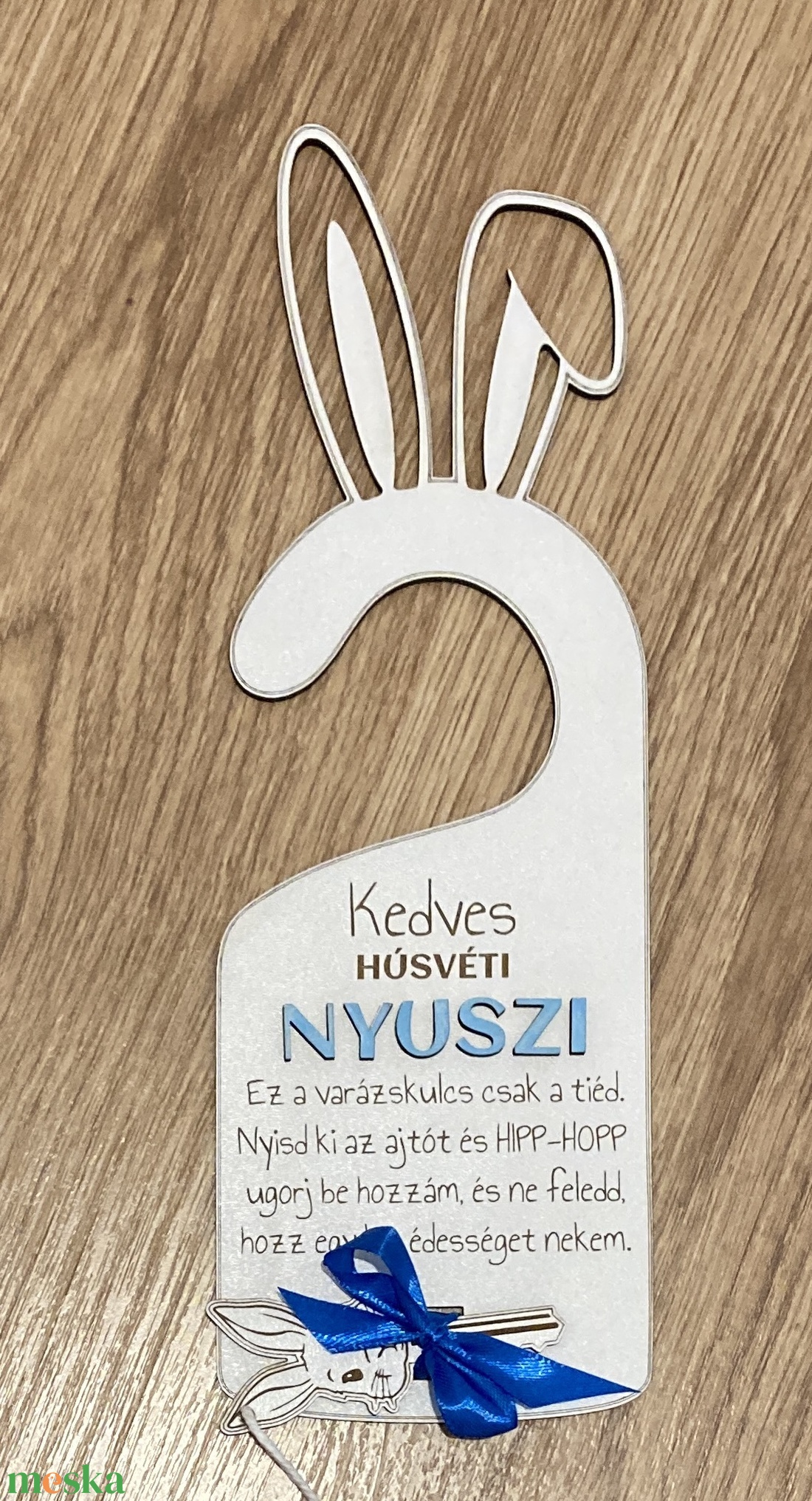 Húsvéti ajtókilincs dísz - ünnepi díszek, dekorációk - húsvéti díszek és dekorációk - húsvéti ajtódísz, kopogtató - Meska.hu