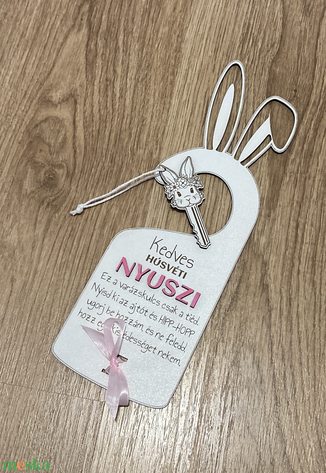 Húsvéti ajtókilincs dísz - ünnepi díszek, dekorációk - húsvéti díszek és dekorációk - húsvéti ajtódísz, kopogtató - Meska.hu