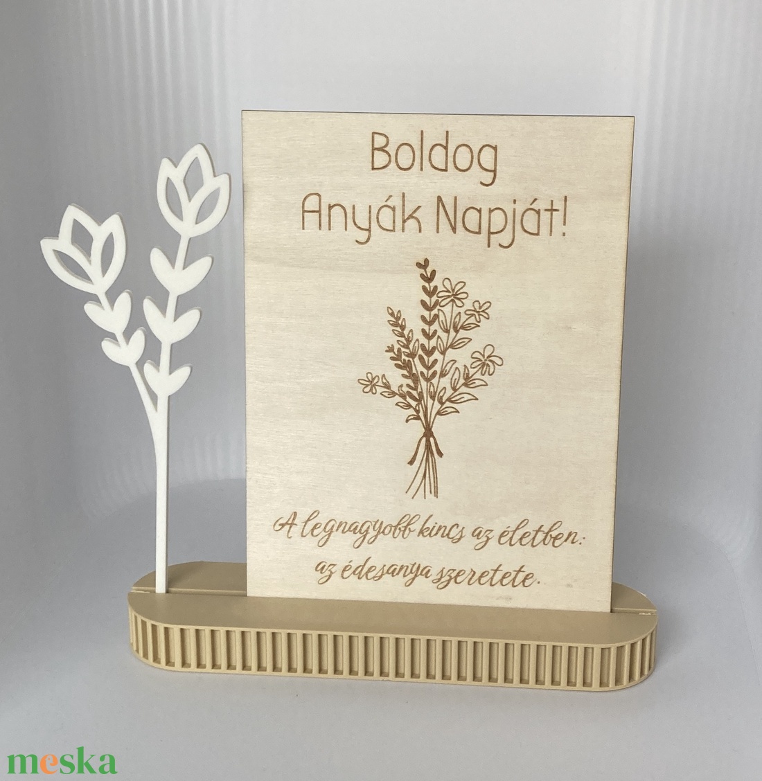 Anyák napi tábla tartóval - otthon & életmód - dekoráció - kép & falikép - képkeret - Meska.hu