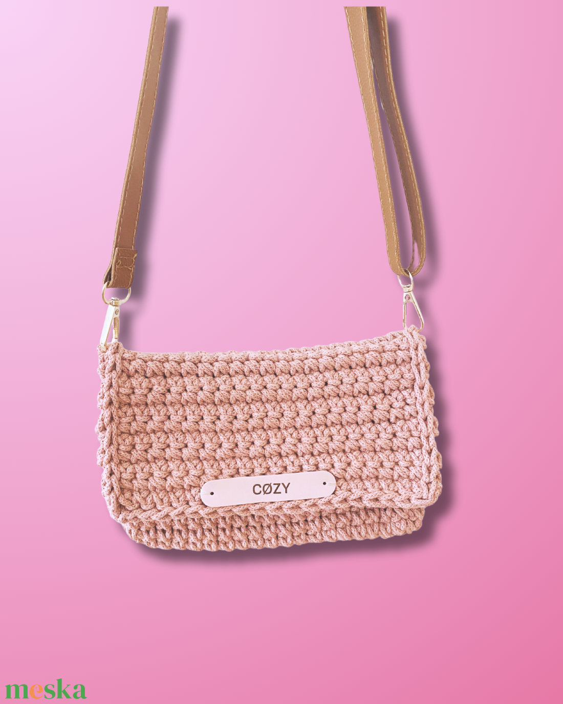 Horgolt clutch táska - táska & tok - kézitáska & válltáska - válltáska - Meska.hu