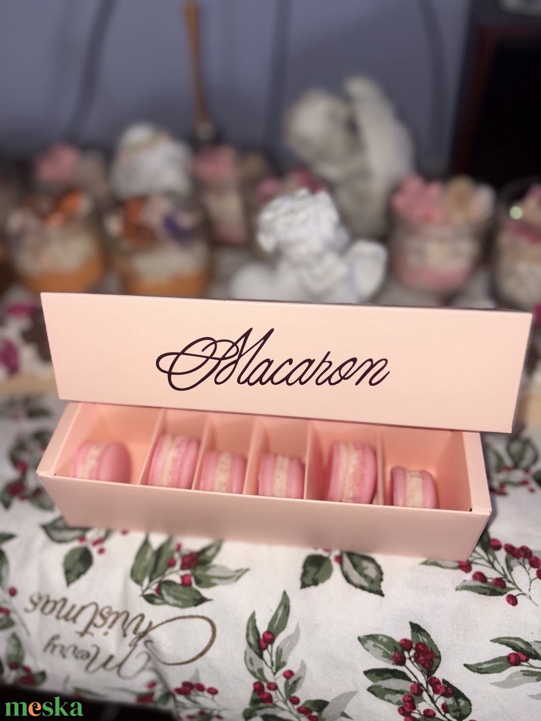 Karácsonyi varázs rózsaszín köntösben! - otthon & életmód - gyertya, illat, aroma - illatviasz - Meska.hu