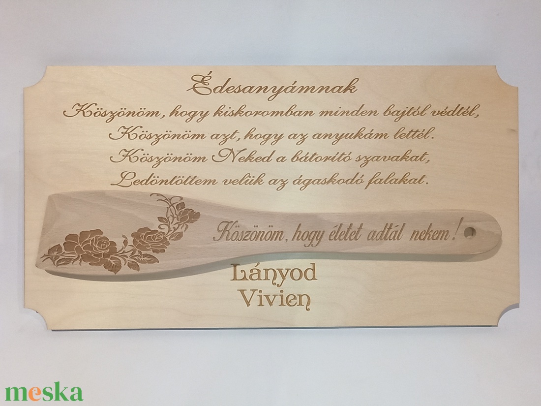 Fakanállal táblán. - esküvő - emlék & ajándék - szülőköszöntő ajándék - Meska.hu Fakanállal táblán. - esküvő - emlék & ajándék - szülőköszöntő ajándék - Meska.hu
