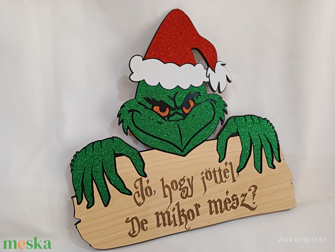 Grincs 1 - karácsony - karácsonyi lakásdekoráció - karácsonyfa, grincsfa - Meska.hu