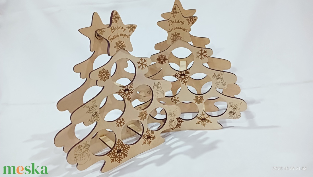 Sörtartó karácsonyfa  - karácsony - karácsonyi lakásdekoráció - karácsonyfadíszek - Meska.hu