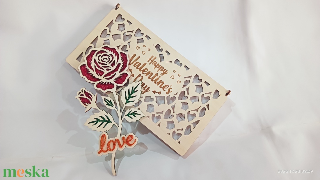 Valentin napi rózsa  - otthon & életmód - dekoráció - asztal és polc dekoráció - díszdoboz - Meska.hu