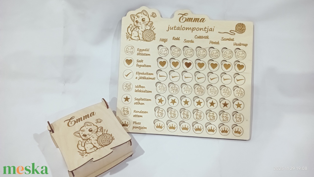 Jutalom pont gyüjtő tábla. - baba - mama - babaszoba-dekoráció - gyerekszoba falmatrica - Meska.hu