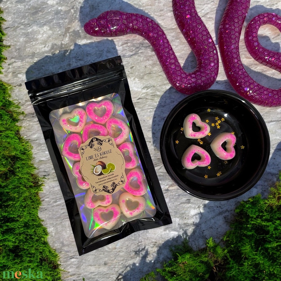 Lime és Kókusz 45g - Szójaviasz illatviasz - Nikolett Dekor - otthon & életmód - gyertya, illat, aroma - illatviasz - Meska.hu Lime és Kókusz 45g - Szójaviasz illatviasz - Nikolett Dekor - otthon & életmód - gyertya, illat, aroma - illatviasz - Meska.hu