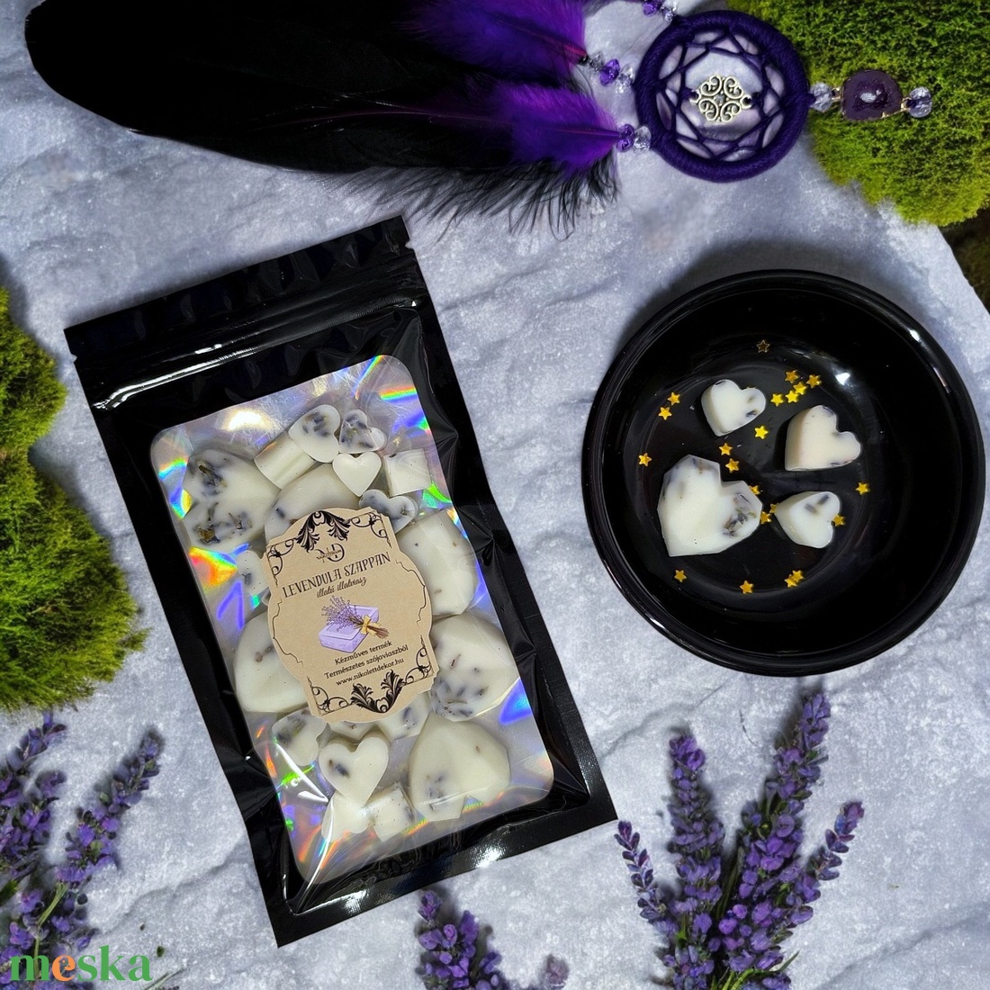 Levendula szappan 45g - Szójaviasz illatviasz - Nikolett Dekor - otthon & életmód - gyertya, illat, aroma - illatviasz - Meska.hu Levendula szappan 45g - Szójaviasz illatviasz - Nikolett Dekor - otthon & életmód - gyertya, illat, aroma - illatviasz - Meska.hu