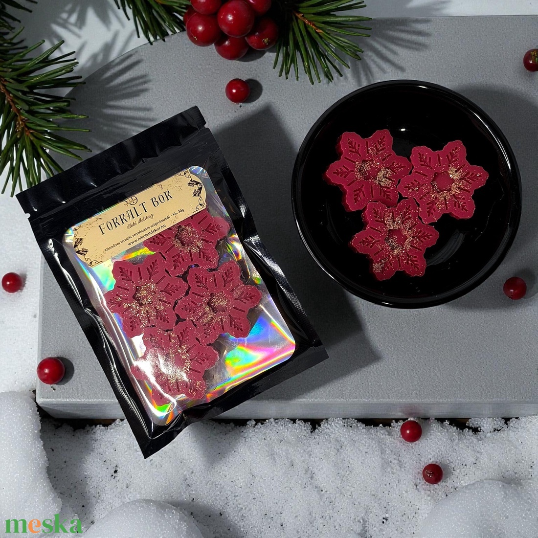 Forralt bor 30g - Szójaviasz illatviasz - Nikolett Dekor - otthon & életmód - gyertya, illat, aroma - illatviasz - Meska.hu