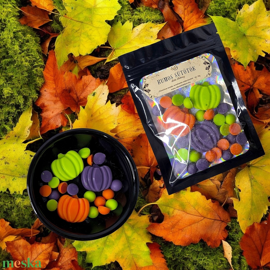 Rumos sütőtök 30g - szójaviasz illatviasz - Nikolett Dekor - otthon & életmód - gyertya, illat, aroma - illatviasz - Meska.hu