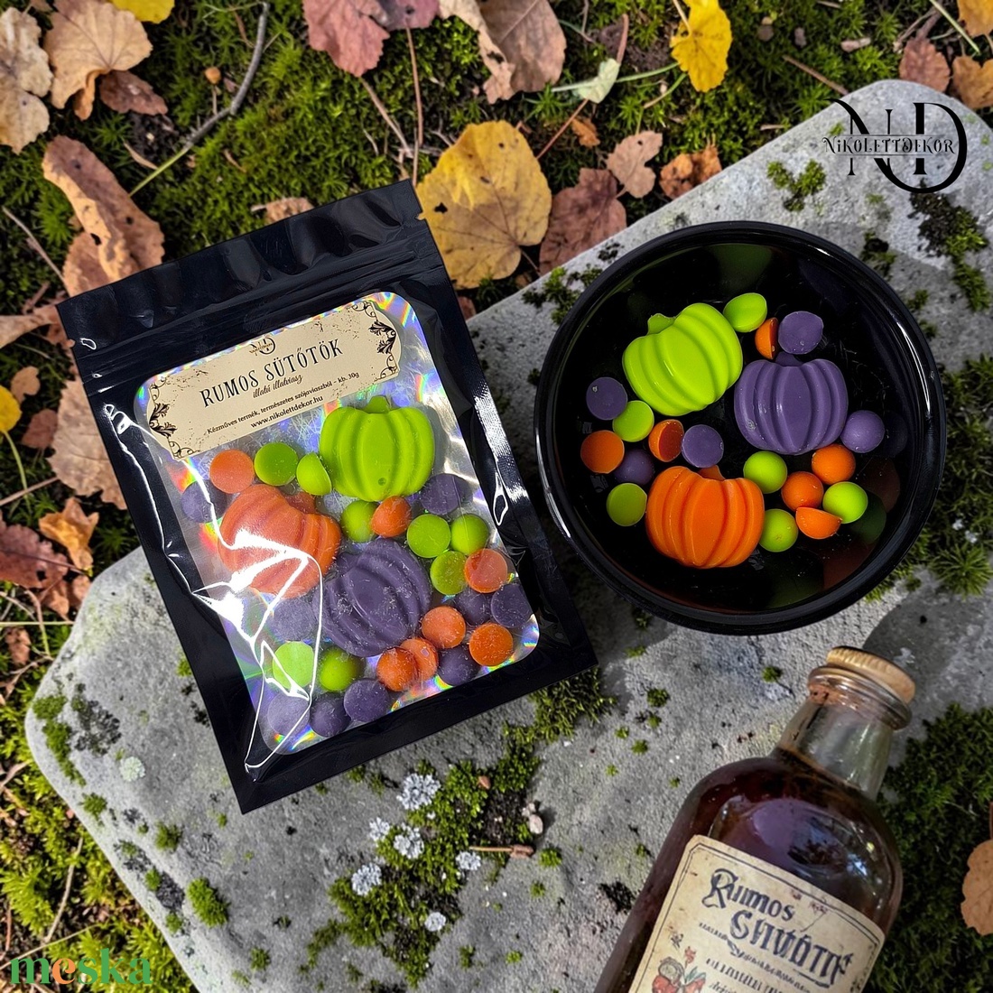 Rumos sütőtök 30g - szójaviasz illatviasz - Nikolett Dekor - otthon & életmód - gyertya, illat, aroma - illatviasz - Meska.hu