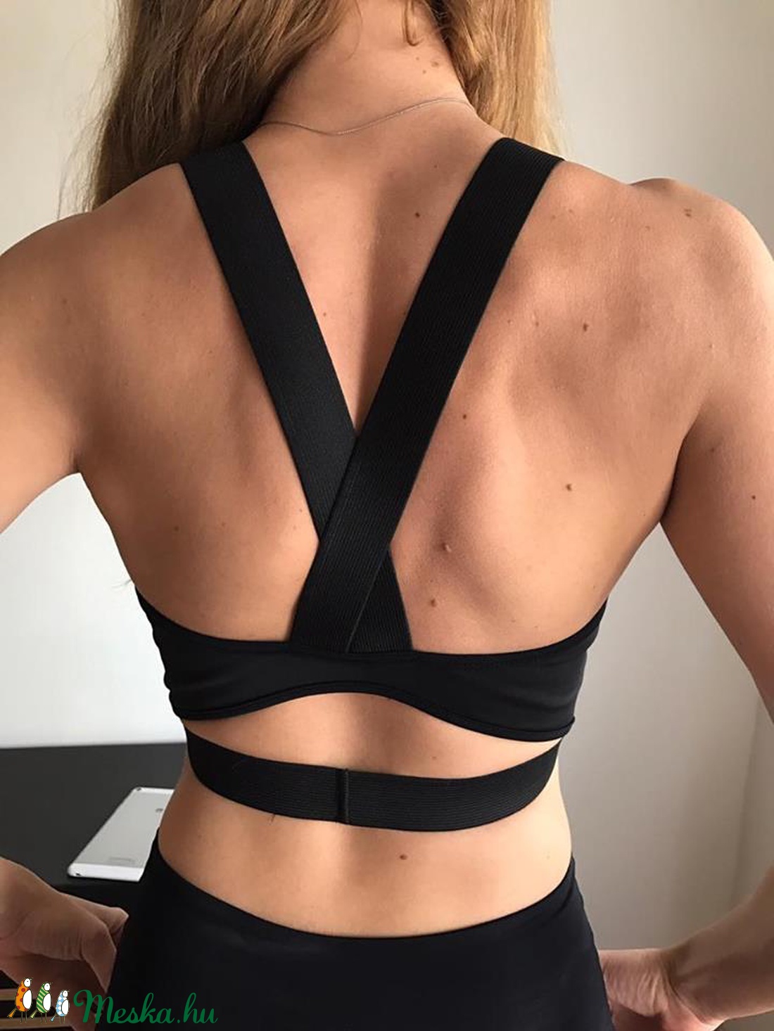 Fitness topp gumis pánttal -  - Meska.hu